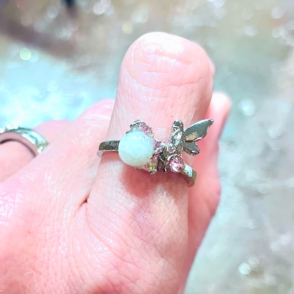 Fairy Moonstone Ring Size 6.5